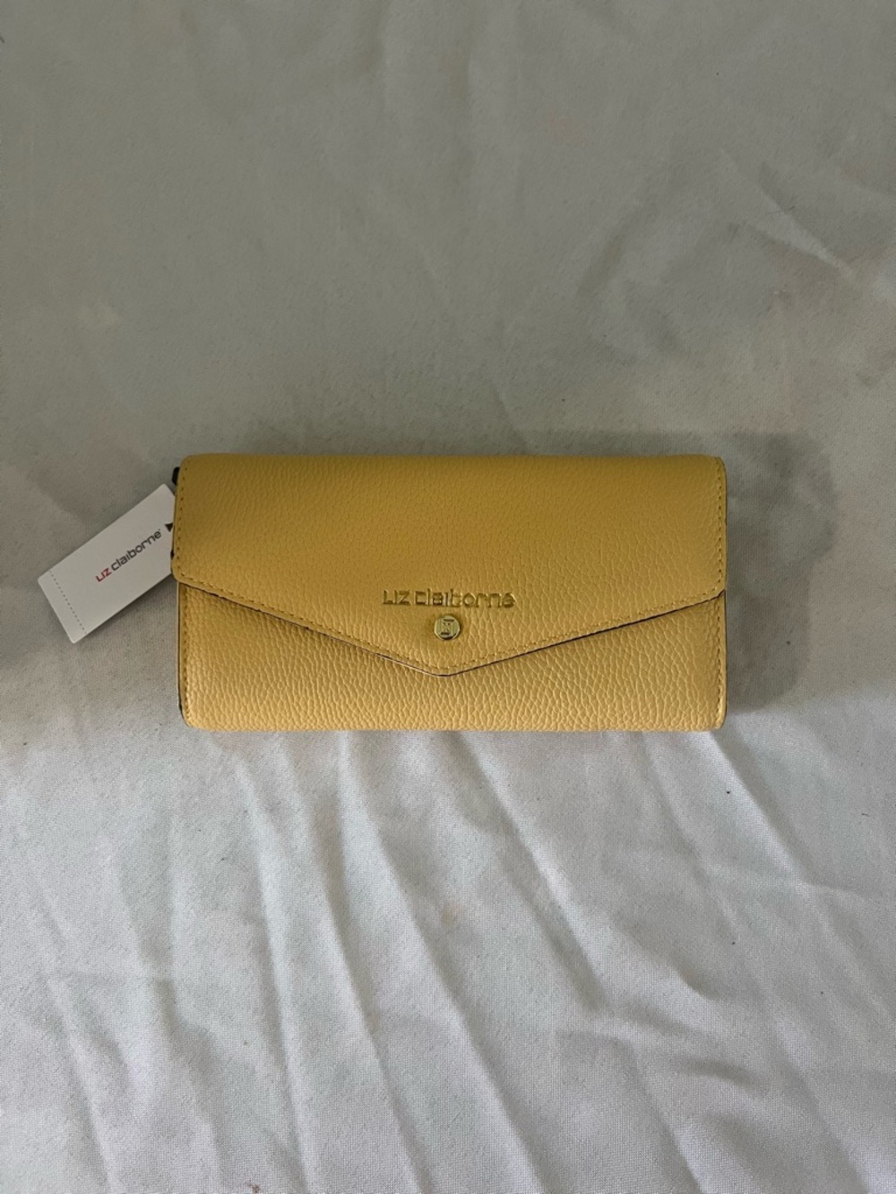 Liz Claiborne Sunny Yellow Envelope Wallet